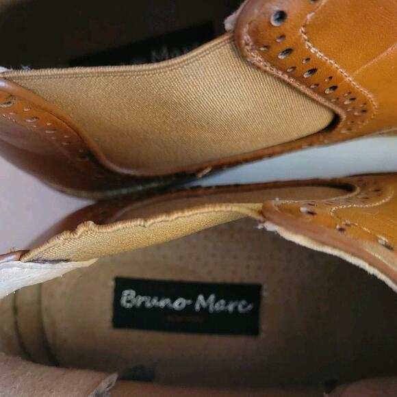 Bruno Marc Men's Urban Brown Leather Ankle Boots Size 10.5 New w/o Box See Desc - Picture 11 of 11